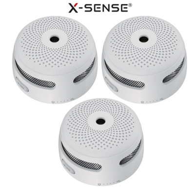 X-Sense Smoke Alarm Photoelectric with 10 Year Sealed Battery - 3 Pack