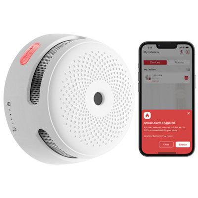 X-Sense XS01-WX Wi-Fi Smart Smoke Alarm with Replaceable Battery & App Control
