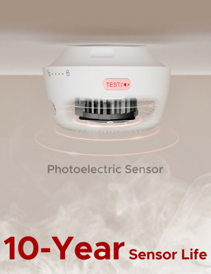 X-Sense XS01-WX Wi-Fi Smart Smoke Alarm with Replaceable Battery & App Control