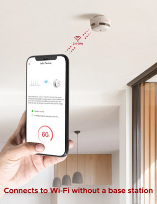 X-Sense XS01-WX Wi-Fi Smart Smoke Alarm with Replaceable Battery & App Control