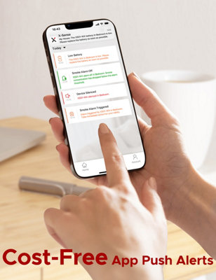 X-Sense XS01-WX Wi-Fi Smart Smoke Alarm with Replaceable Battery & App Control
