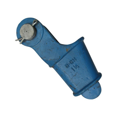 X1 1 1/8" Painted Open Wedge Socket With Bolt And Pin - Grip Tail Wire Rope
