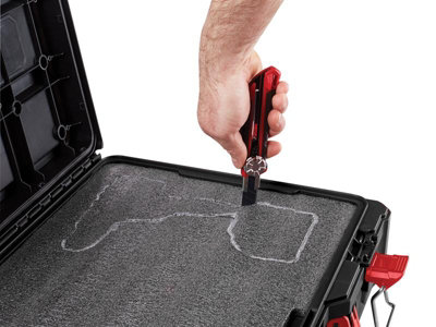 x1 Milwaukee PACKOUT Foam Insert For Small Packout Case and Case 2 Cut Out Foam