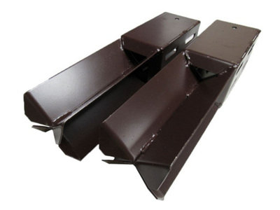 x2 4" Concrete In Wedge Grip Fence Supports - 100MM Post Timber Holder Like Metpost