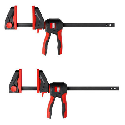 x2 Bessey EZ360-30 Rotating Handle Swivel One-Handed 360 Clamps 300mm EZ360