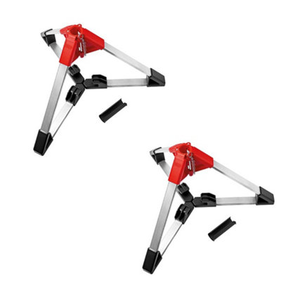 X2 Bessey STE370 Telescopic Drywall Support 2070-3700mm + X2 Tripod Support Base - 3