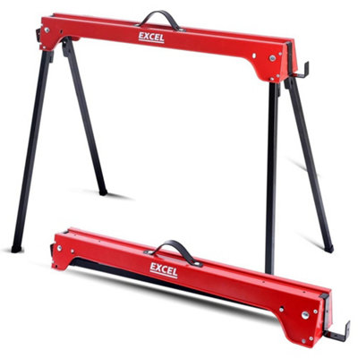 X2 Excel Twin Pack 5157 Compact Folding Steel Saw Horse Heavy Duty up to 500kg - 4