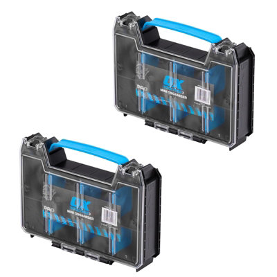 x2 OX TOOLTREK Pro Mini Organiser for Storing Small Parts and Tool ...