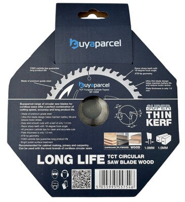 X3 BAP Trade Pro Circular Saw Blade 165mm X 20 40 Teeth Carbide Tipped Long Life - 4