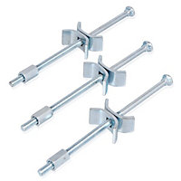 x3 Kitchen Worktop Joining Bolts 150mm Panel Butt Connectors Worktop Clamps