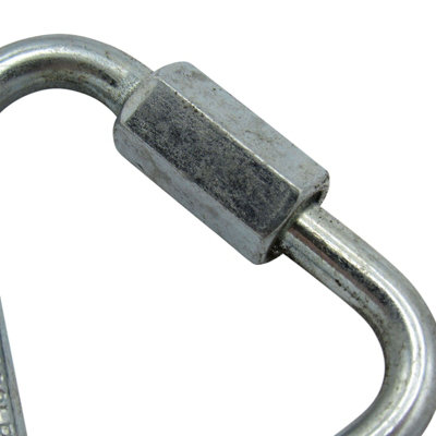 X4 12MM Zinc Plated Delta Shape Quick Links - Maillon Triangle Webbing Triangular