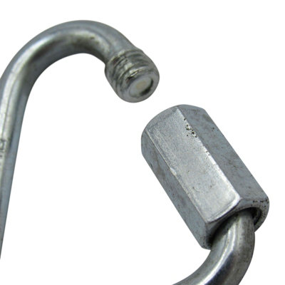 X4 12MM Zinc Plated Delta Shape Quick Links - Maillon Triangle Webbing Triangular