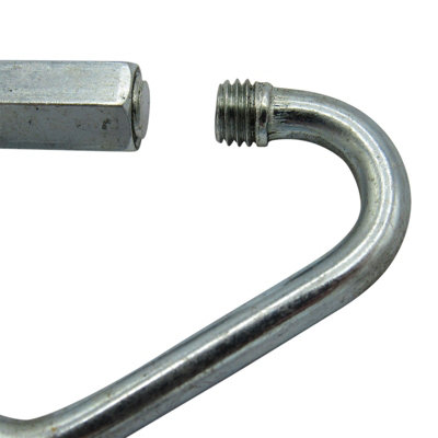 X4 12MM Zinc Plated Delta Shape Quick Links - Maillon Triangle Webbing Triangular