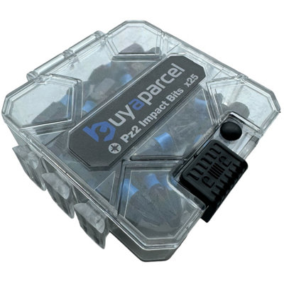 X4 BAP 25PC Impact Torsion PZ2 Pozi 2 Screwdriver Set Drill Bits Impact Driver - 7