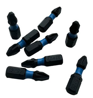 X4 BAP 25PC Impact Torsion PZ2 Pozi 2 Screwdriver Set Drill Bits Impact Driver - 8