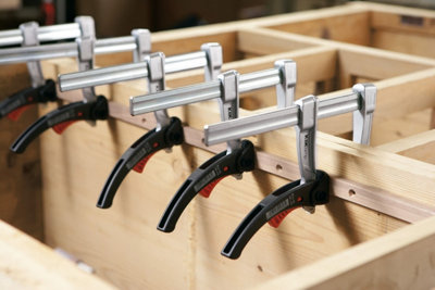 x4 Bessey KliKlamp Quick Release Ratchet F Clamps Light and Strong KLI 160/80 - 5