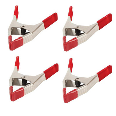 X4 Bessey Metal Spring Clamp Heavy Duty 25mm Opening PVC Grips and Faces XM3EU