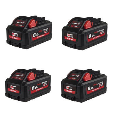 Milwaukee 18v best sale 8.0 battery