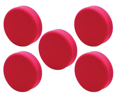 X5 Draper 125mm Polishing Sponge Ultra Soft Hook and Loop Red 12.5cm 5 Inch 0210