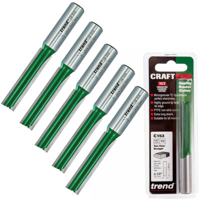 X5 Trend C153X1/2TC C153 1/2 TCT Two Flute Kitchen Worktop Cutter 12.7 ...