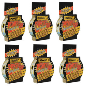 X6 Everbuild Mammoth Powerfull Grip Double Sided Tape Extra Strong 12mm 2.5m