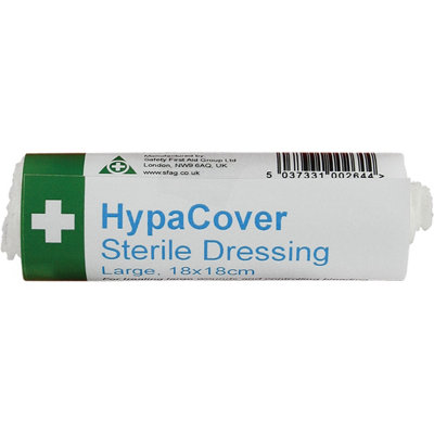 x6 HypaCover Sterile Dressing HSE Compliant 1st Aid Bandage 18cm Large D7632