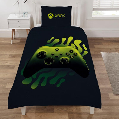 XBOX Duvet Cover Set Bedding Pillowcase Reversible Polycotton Soft Remote Quilt