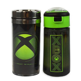 Xbox Travel Mug Set (Pack of 2) Green/Black (One Size)