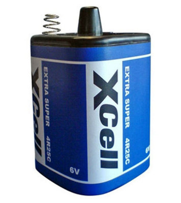 XCell 4R25 6V block battery 9,5Ah zinc-carbon (singles loose)