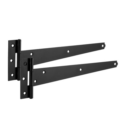 XFORT 2 Pack 300 mm T-Hinge Black Japanned