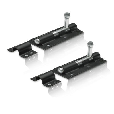 XFORT 2 Pack Heavy Duty Tower Bolt Black 150mm (6")