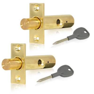 Deadlock Door Lock Yale Door Security Bolt Keys Pack Of 2 – Rack Bolts ...