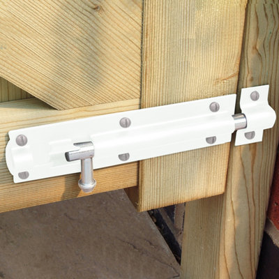 XFORT 2 Pack Tower Bolt White 150mm (6") - 4