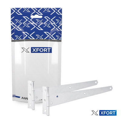 XFORT 2 Pack Zinc Plated 250 mm T-Hinge - 6
