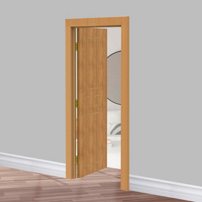XFORT 3 Inch (75mm) Polished Brass Ball Bearing Hinges, Steel Door Hinge for Wooden Doors (2 Pairs)