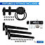 XFORT Black Ring Gate Kit Complete with T Hinges, Brenton Bolt & Discus Padlock