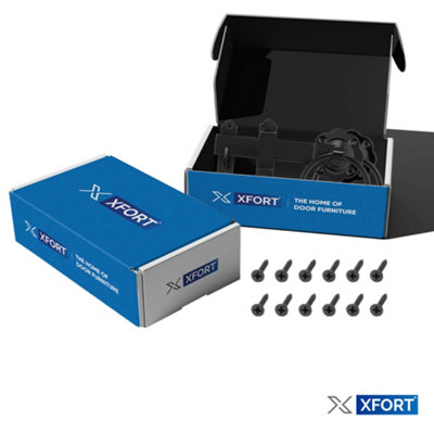 XFORT Black Ring Gate Latch, Garden Gate Latch