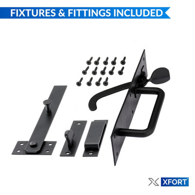 XFORT Black Suffolk Gate Latch - 3