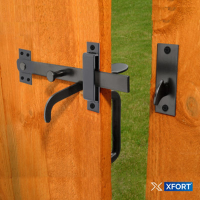 XFORT Black Suffolk Gate Latch - 4
