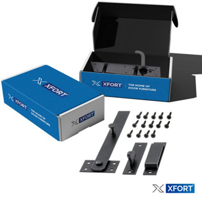 XFORT Black Suffolk Gate Latch - 7
