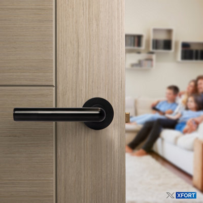 XFORT Bluetooth Smart Door Handle Matt Black - 5