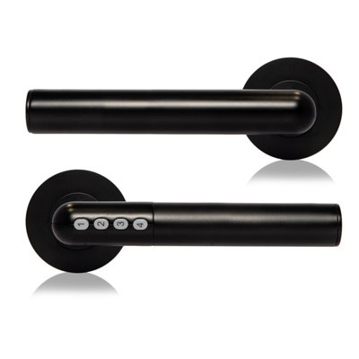 XFORT Bluetooth Smart Door Handle Matt Black - 6