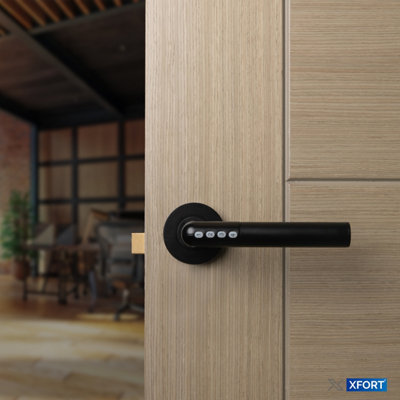 XFORT Bluetooth Smart Door Handle Matt Black - 8