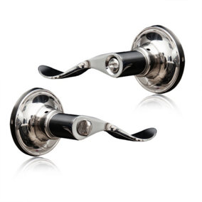 XFORT Cabriole Privacy Knob Set Polished Chrome for Internal Doors