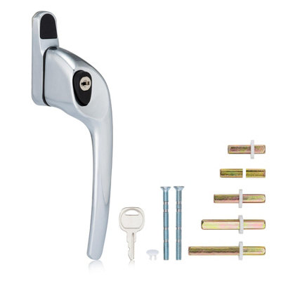 XFORT Cockspur Right Window Handle Installation Kit in Polished Chrome