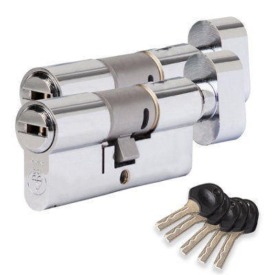 XFORT COLOSSUS 3 Star Keyed Alike Euro Cylinder Lock 35EX/35T (70mm)