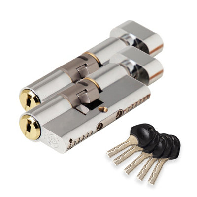 XFORT COLOSSUS 3 Star Keyed Alike Euro Cylinder Lock 35EX/35T (70mm) - 8