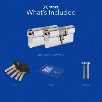 XFORT COLOSSUS 3 Star Keyed Alike Euro Cylinder Lock 45EX/55 (100mm) - 6