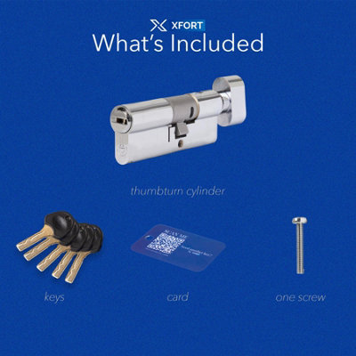 XFORT COLOSSUS 3 Star Thumb Turn Euro Cylinder Lock 50EX/50T (100mm) - 6
