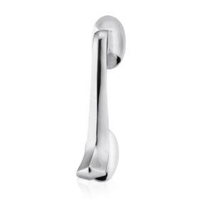 XFORT Door Knocker Polished Chrome, Victorian Scroll Style